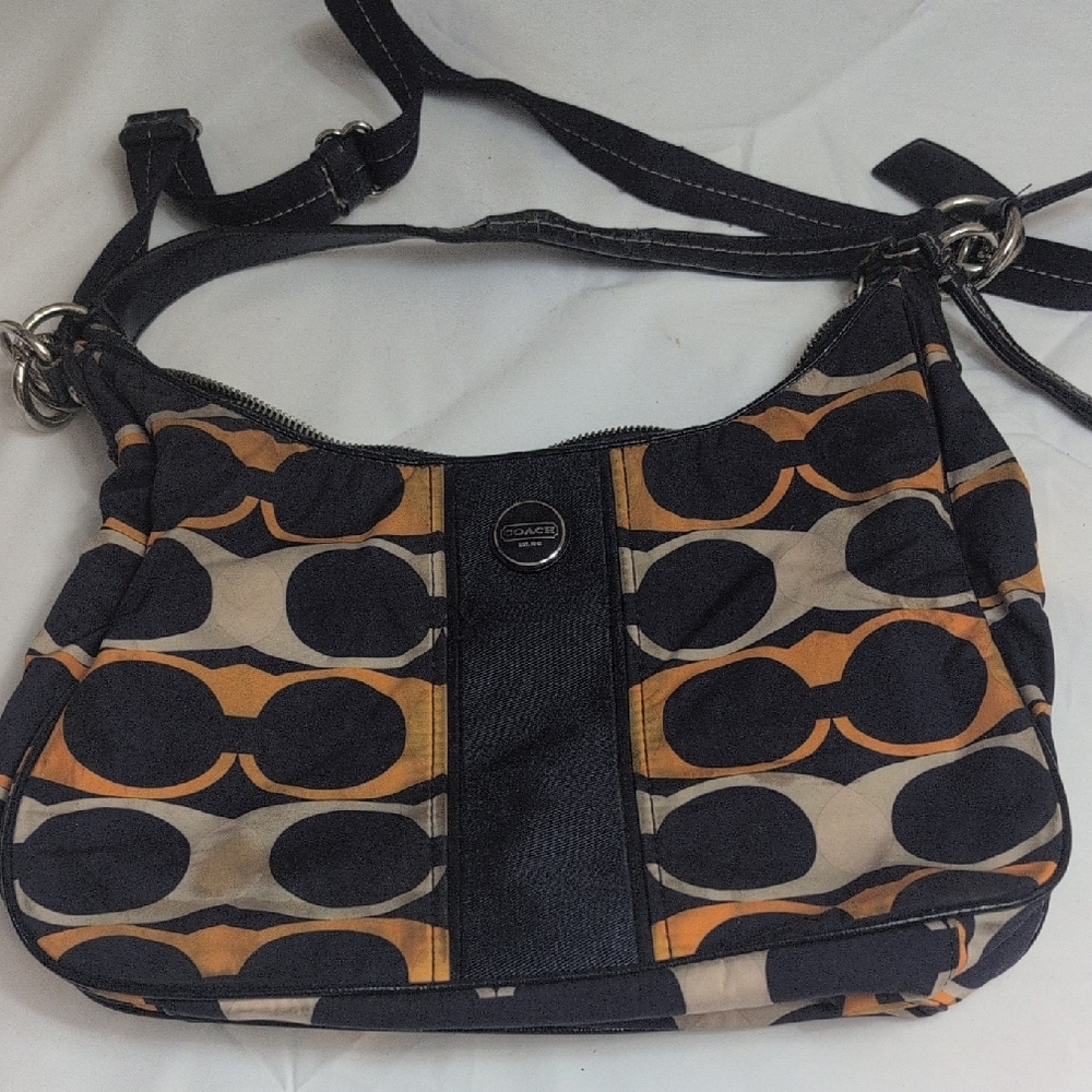 Coach Tri Colored Shoulder Bag